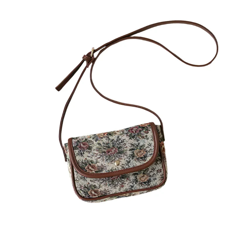 Selena | Vintage Floral Crossbody Bag with Timeless Charm