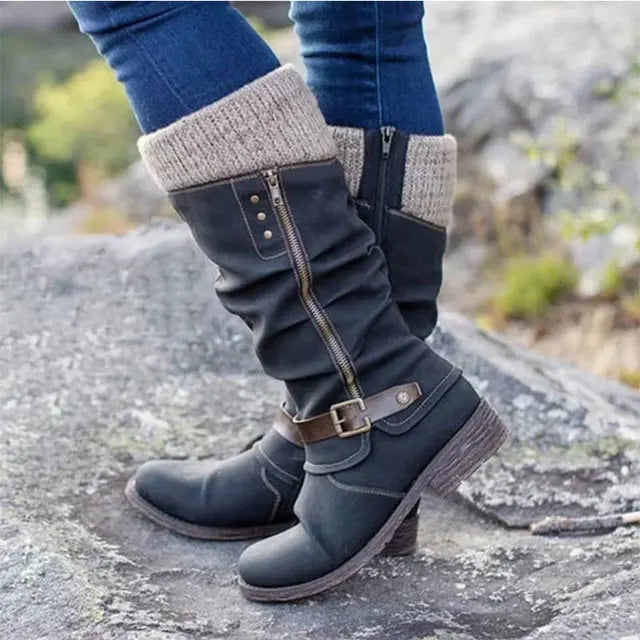 HEIDE | Women's Boots with Flat Heel