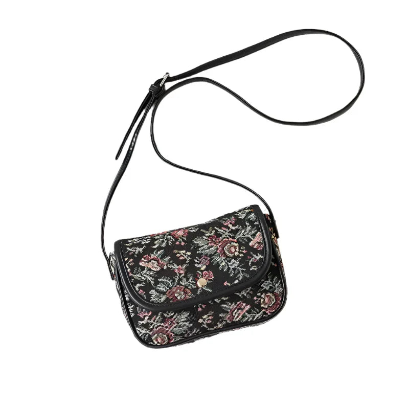 Selena | Vintage Floral Crossbody Bag with Timeless Charm