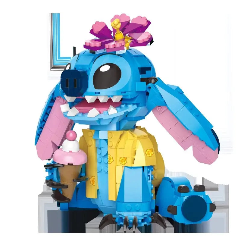 Stitch-Inspired Building Block Set | 730 Pieces