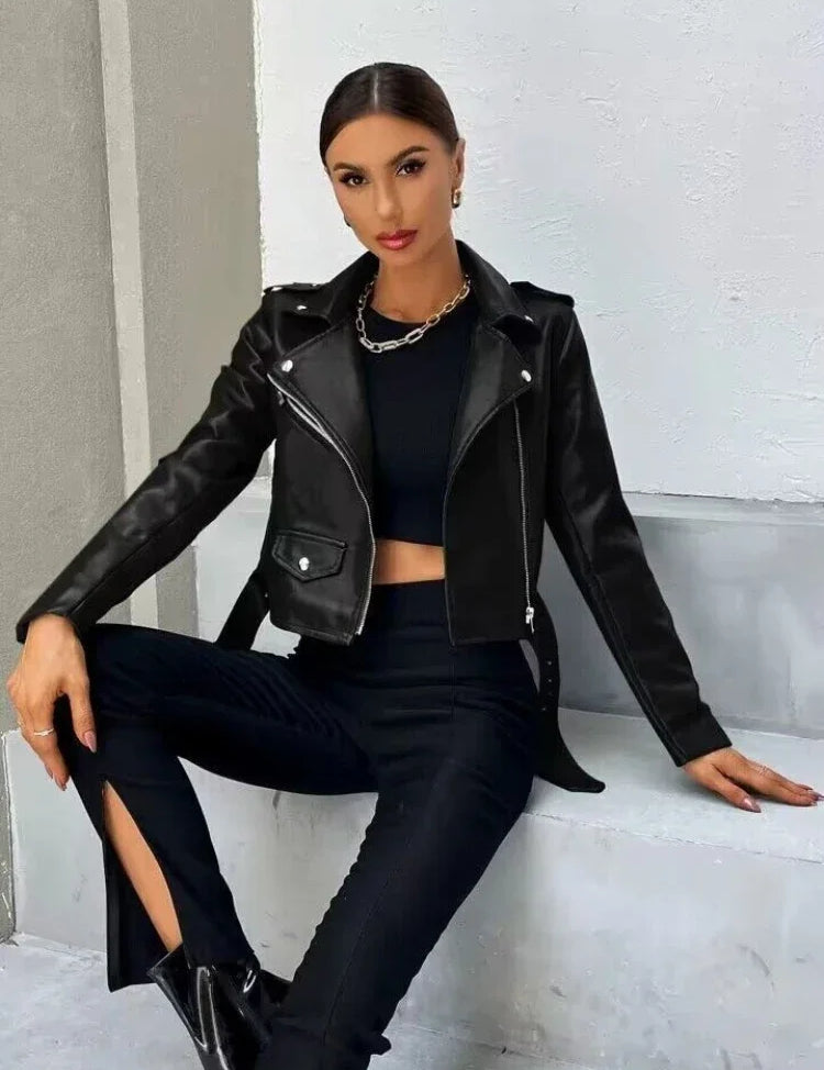 Olive | Bold Nightfall Biker Jacket