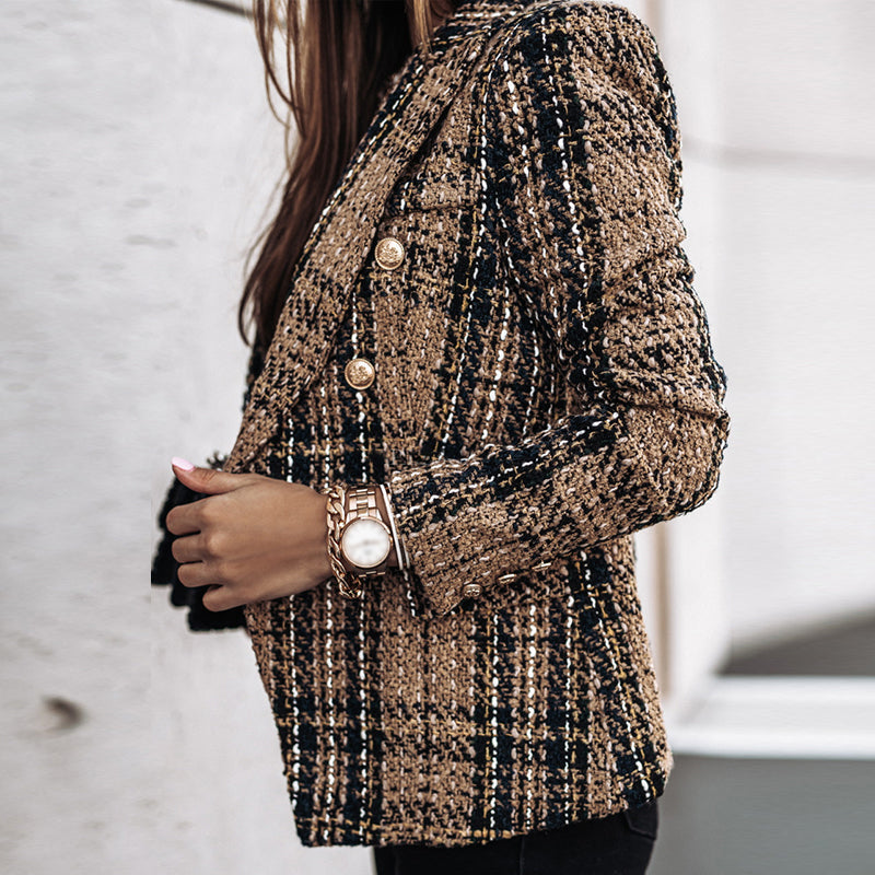 Abby | Stylish Checked Blazer