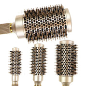 BlowOut Pro - Ionic Boar Bristle Round Hairbrush Set for Salon-Quality Styling-3