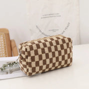 Nova | Trendy Checkered Y2K-Style Makeup Bag