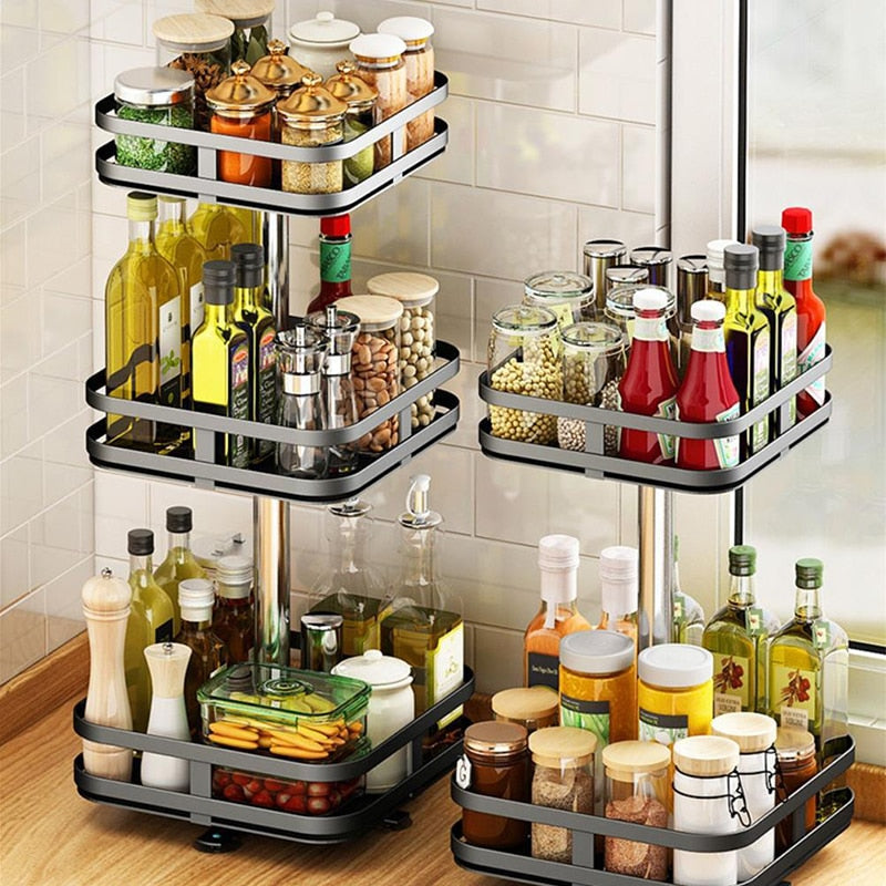 360 ° rotate versatile storage