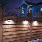 Solar Wall Lights Outdoor - Waterproof LED Garden Lights for Driveway & Patio-3