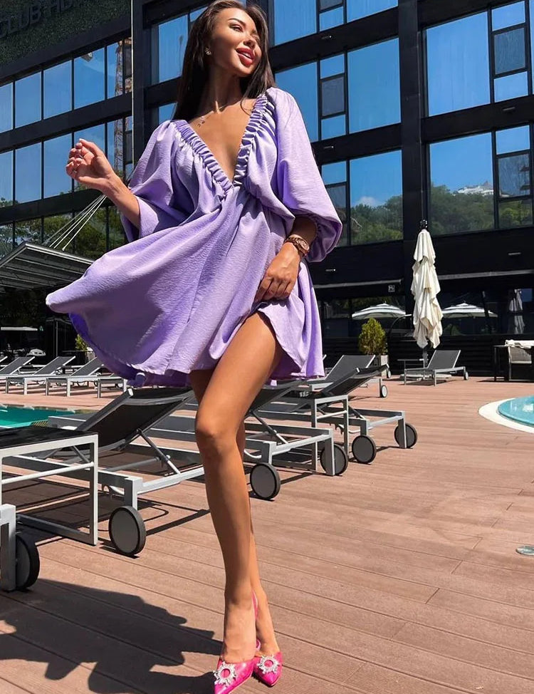 Kathy | Summer Long Sleeve Dress