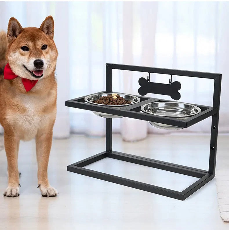 Premium raised dog feeding station - Snackhaven