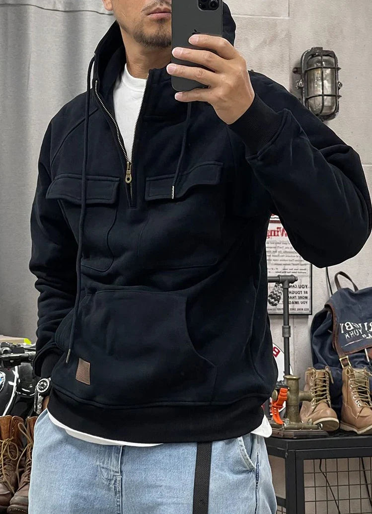 Sam | Warm Winter Fleece Hoodie with Pockets
