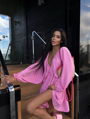 Kathy | Summer Long Sleeve Dress