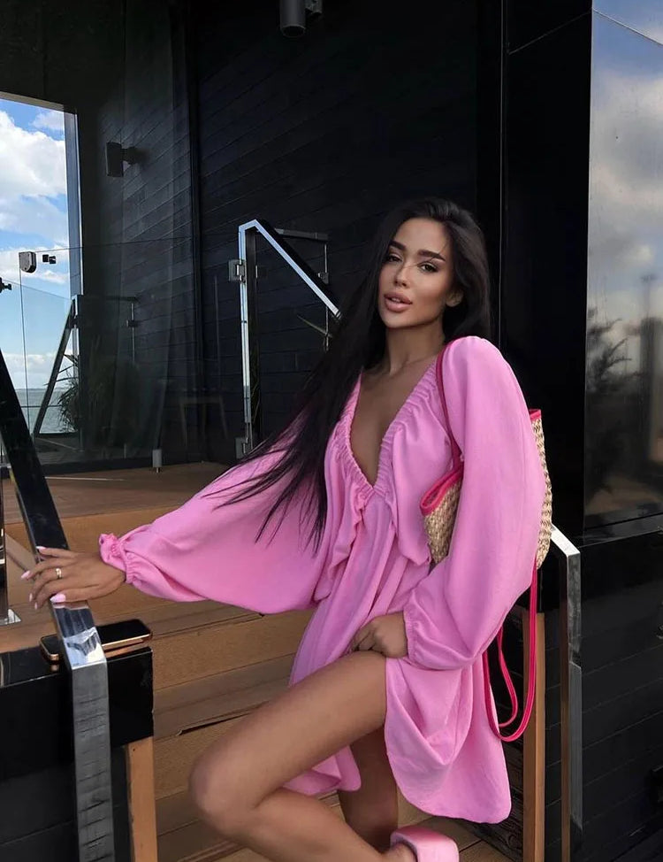 Kathy | Summer Long Sleeve Dress