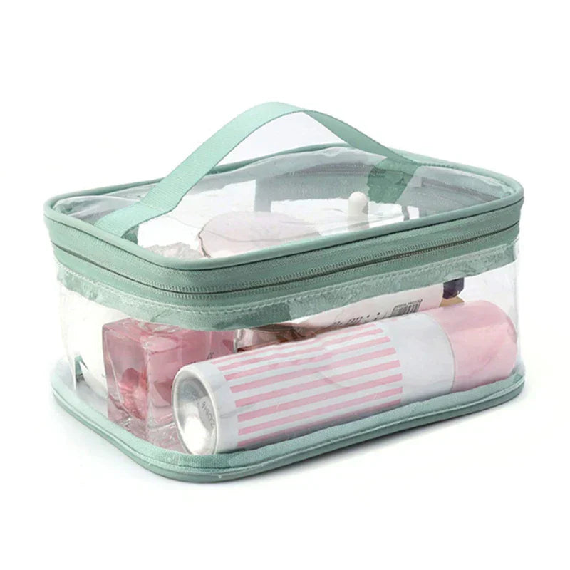 Braelyn | Waterproof Transparent Travel Makeup Cosmetic Bag with Zipper