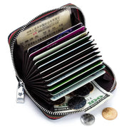 Maisy | RFID-blocking zip-up travel wallet made of faux leather