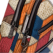 Nancy | Geometric Sling Bag with Multiple Zipper Pockets