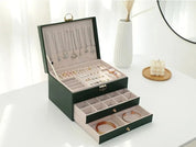 LuxeVault | Triple Layer Jewelry Organizer