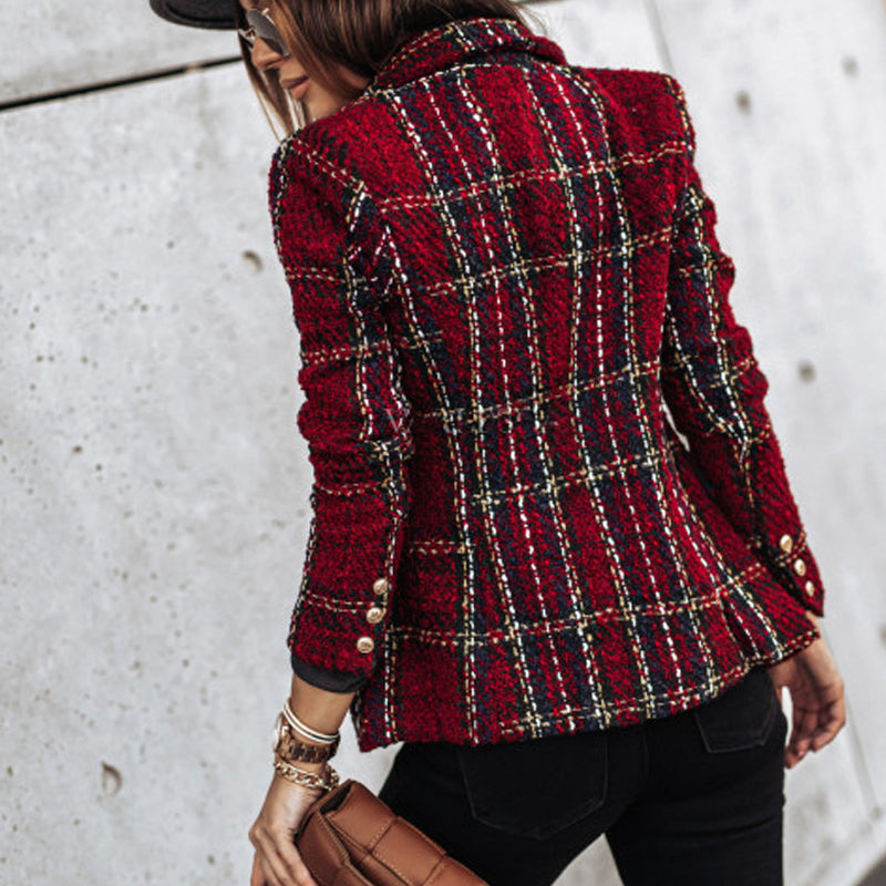 Abby | Stylish Checked Blazer