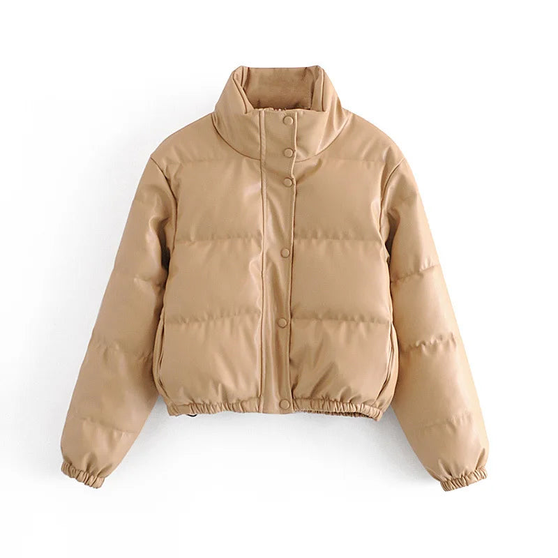NIENKE | Short Thick Winter Jacket with High Collar