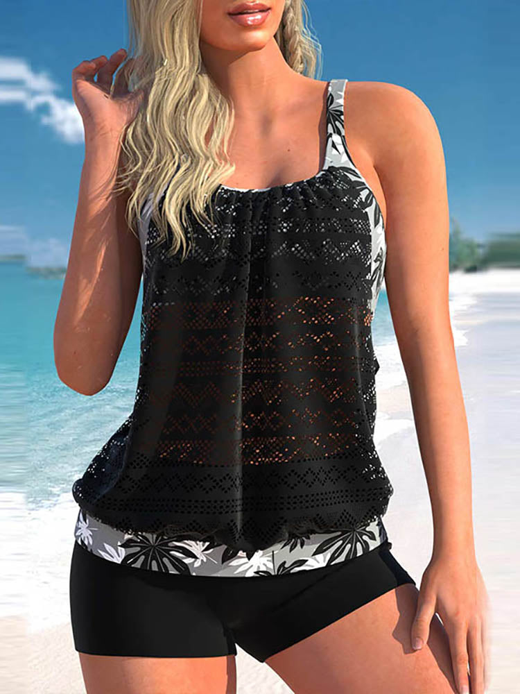 Elegant Cotton Tankini Beach Set by ANIKA - Perfect for Your Coastal Getaway!