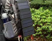 Powerbank and telephone foldable charging system on solar energy