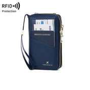 Valery | RFID-blocking passport holder with shoulder strap