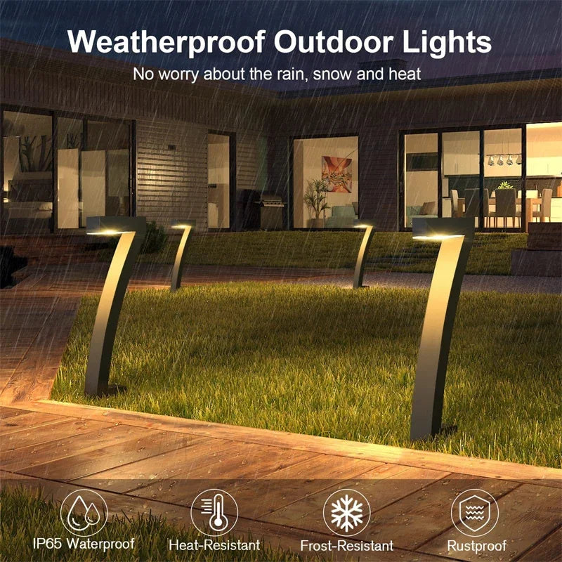 Solar LED Garden Lights - Waterproof Outdoor Pathway Spotlights for Yard & Driveway-3