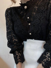 Julia | Sophisticated Long Sleeve Turtleneck Shirt