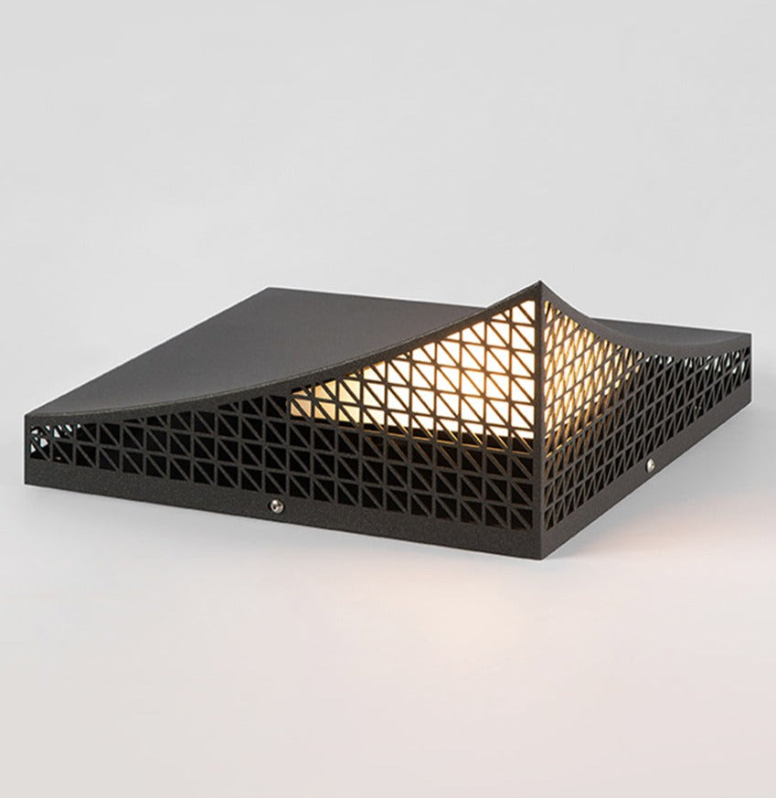 Modern Semi-Pyramid Solar Lights Outdoor with Intelligent Sensor & IP65 Waterproof-1