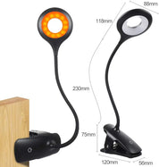Rechargeable LED bureaulamp with clamp