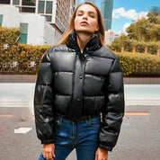 NIENKE | Short Thick Winter Jacket with High Collar