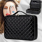 Barbara | Stylish and Practical Travel Cosmetic Bag with Diamond Pattern