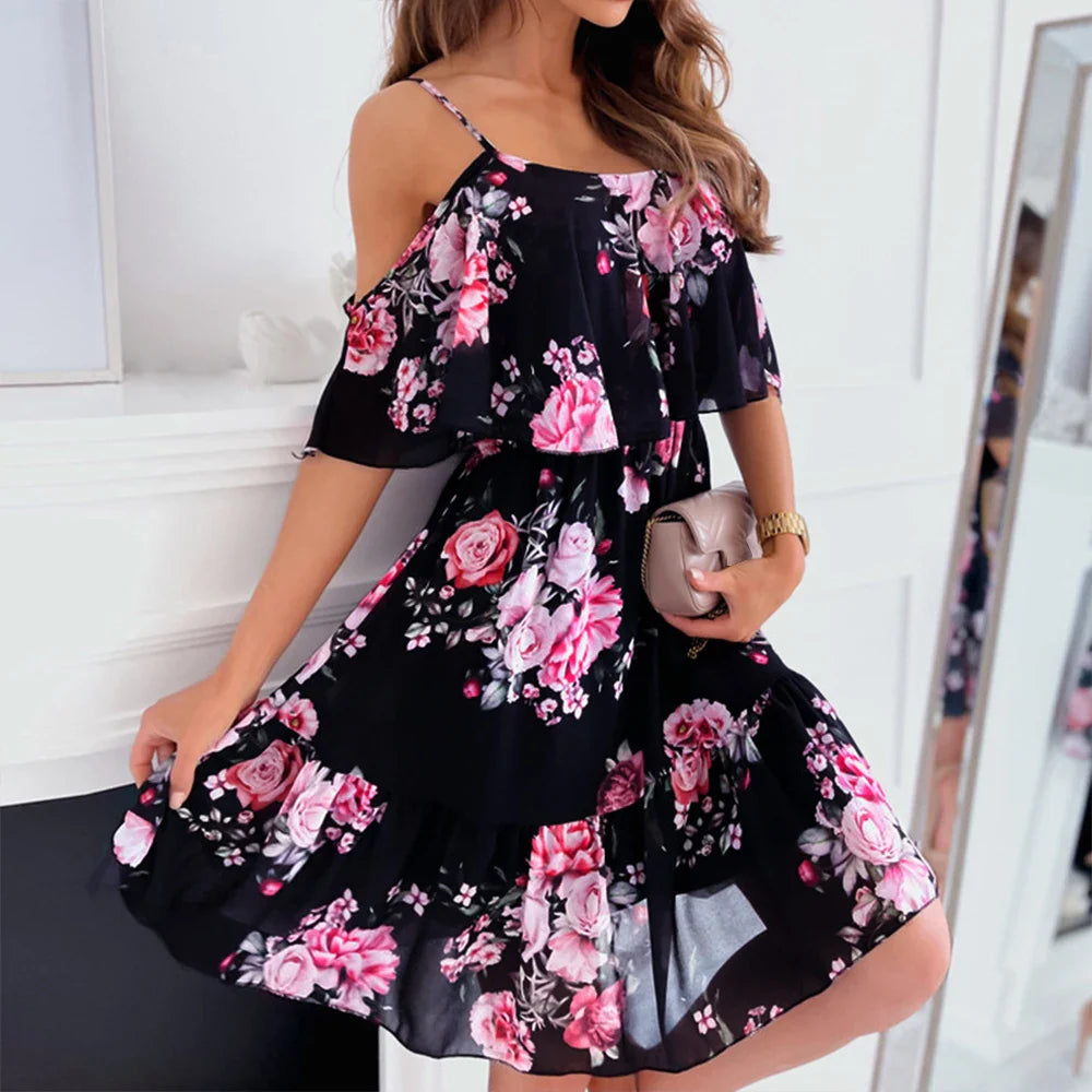 Dana | Chiffon Floral Dress