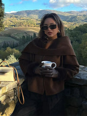 RUTH | Stylish wool jacket with scarf