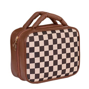 Sophia | Luxury Checkered Spacious Cosmetic Organizer
