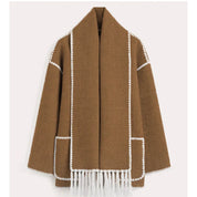 Hermia | Elegant Women's Coat with Scarf – Stylish Winter Coat