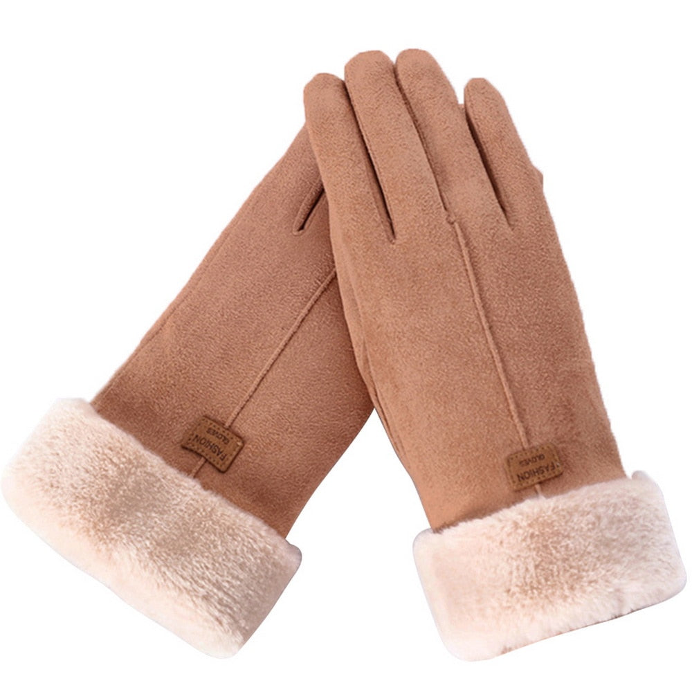 Ava | Cozy & Stylish Furry Winter Gloves