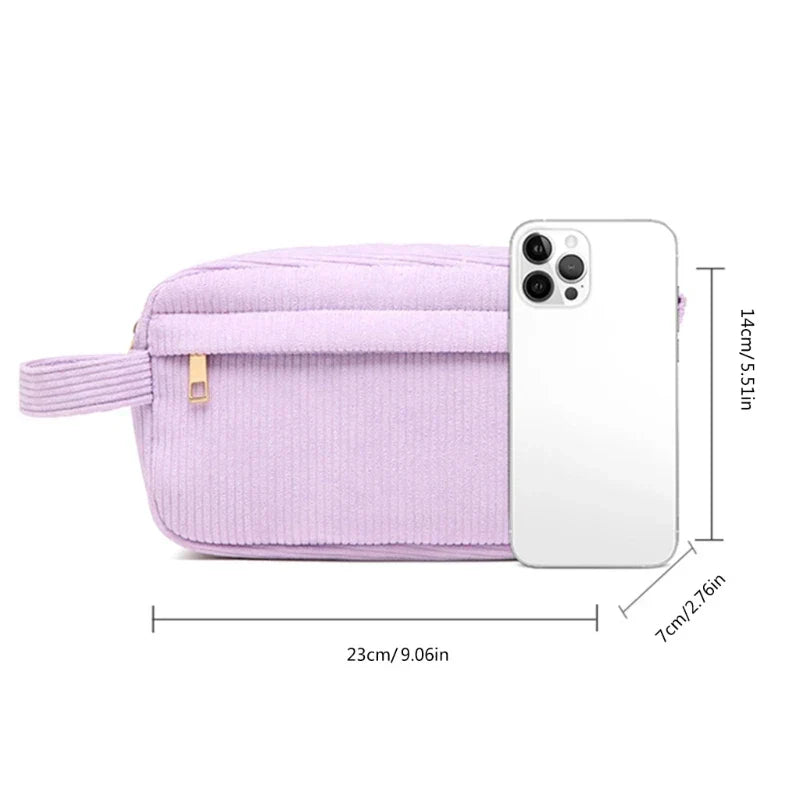 Kamiyah | Soft Cord Cotton Cosmetic Bag for Travel
