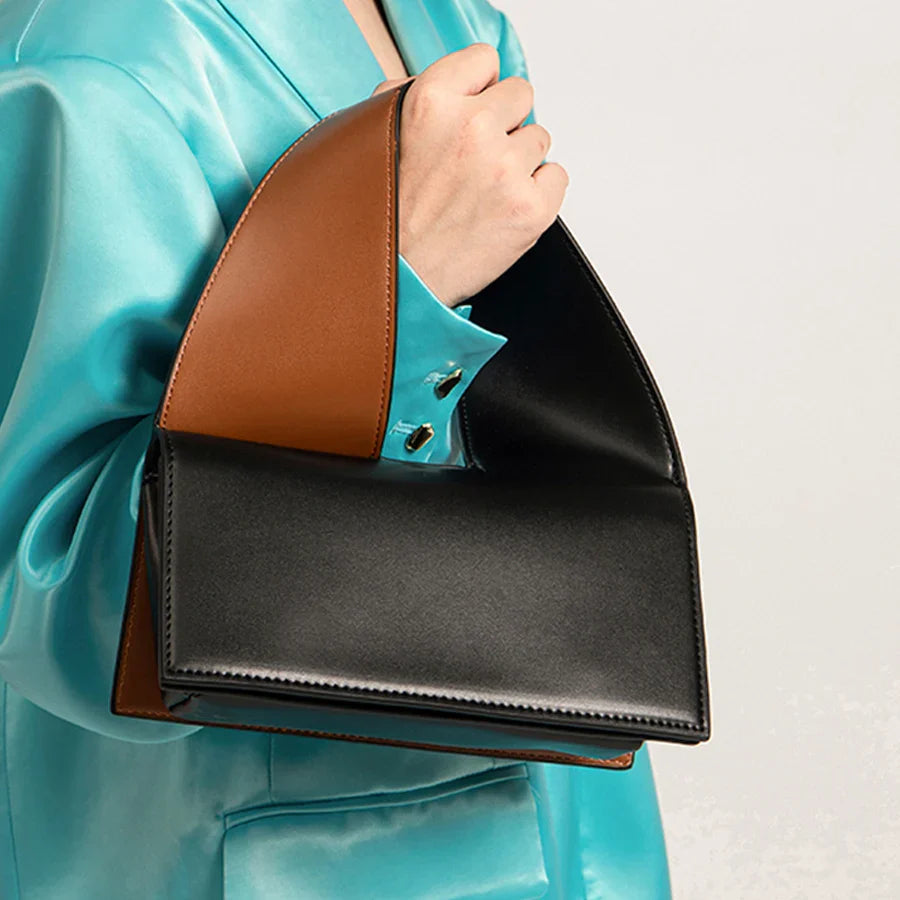 Michaela | Modern Geometric Handbag with Dual Carrying Options