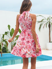 Charlotte | Summer Chiffon Halter Dress