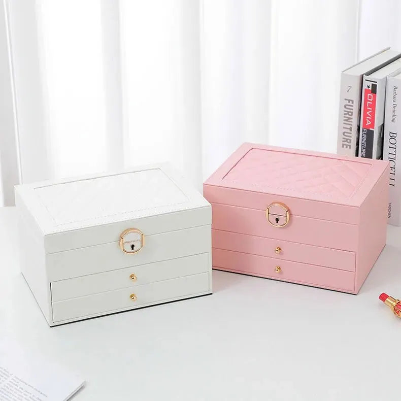 LuxeVault | Triple Layer Jewelry Organizer