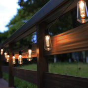 Solar String Lights - Waterproof Retro Edison Bulbs for Outdoor Party Decor-5