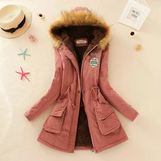 HILDE | Warm Lined Winter Jacket with Hood for Women