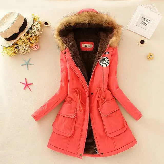 HILDE | Warm Lined Winter Jacket with Hood for Women
