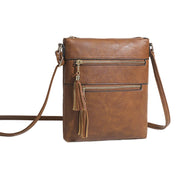 Abby | Sleek Crossbody Bag with Multiple Zipper Compartments