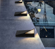 Modern Semi-Pyramid Solar Lights Outdoor with Intelligent Sensor & IP65 Waterproof-5