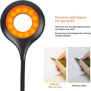 Rechargeable LED bureaulamp with clamp
