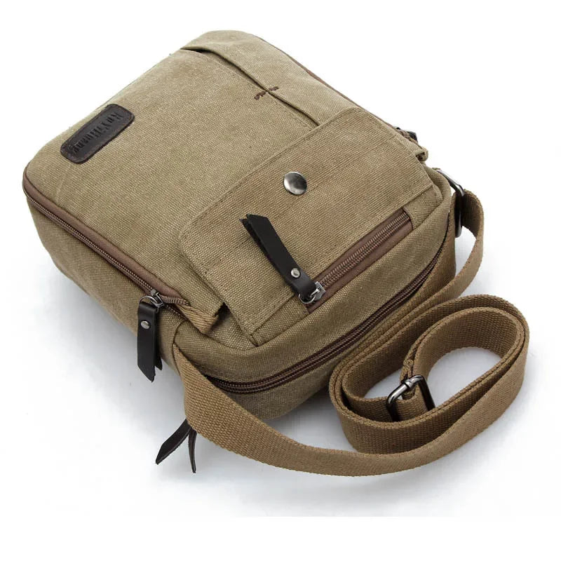 Eddie | Canvas Compact Crossbody Shoulder Bag