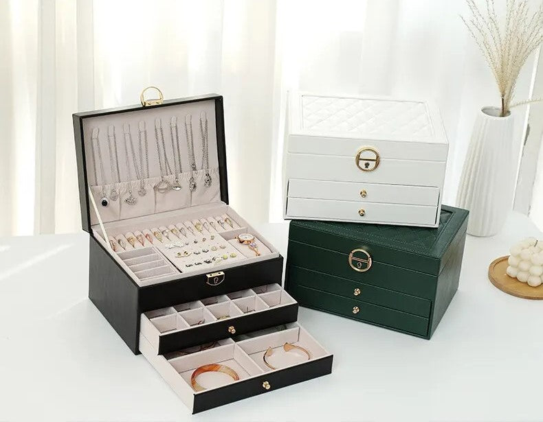 LuxeVault | Triple Layer Jewelry Organizer