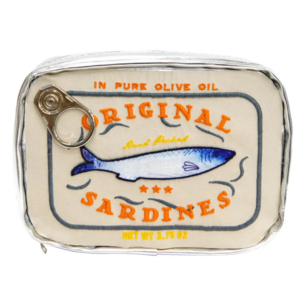 Cathy | Embroidered Cat-Fish Cosmetic Bag