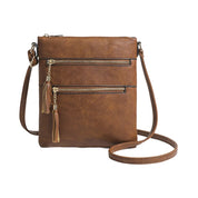 Abby | Sleek Crossbody Bag with Multiple Zipper Compartments