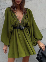 Kathy | Summer Long Sleeve Dress